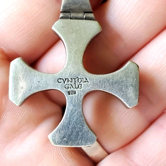 Cynthia Gale Sterling and Garnet Necklace - Picture 6 of 7